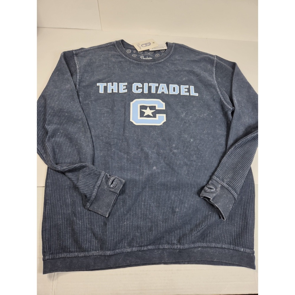 Pressbox NCAA CITADEL"New Zealand" Long-Sleeve Crewneck Oversized Corded WMN L